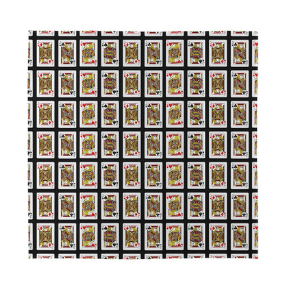 Four Jacks Playing Cards Pattern Print Silk Bandana