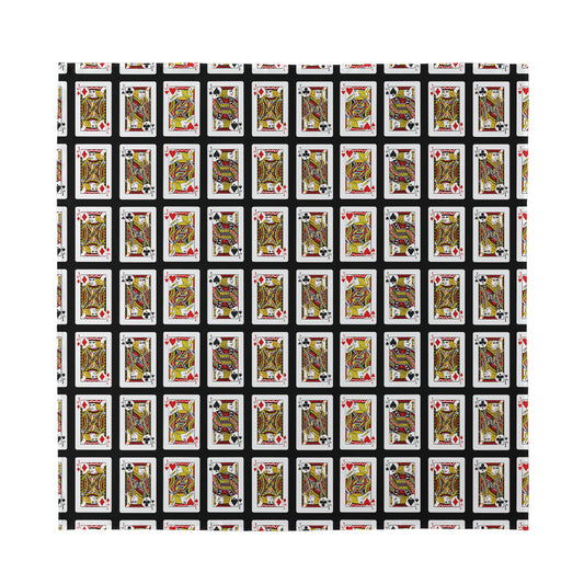 Four Jacks Playing Cards Pattern Print Silk Bandana
