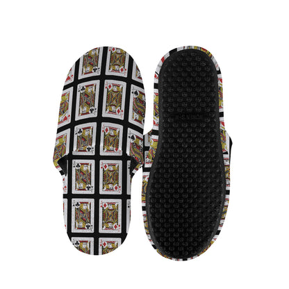 Four Jacks Playing Cards Pattern Print Slippers