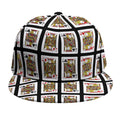 Four Jacks Playing Cards Pattern Print Snapback Cap