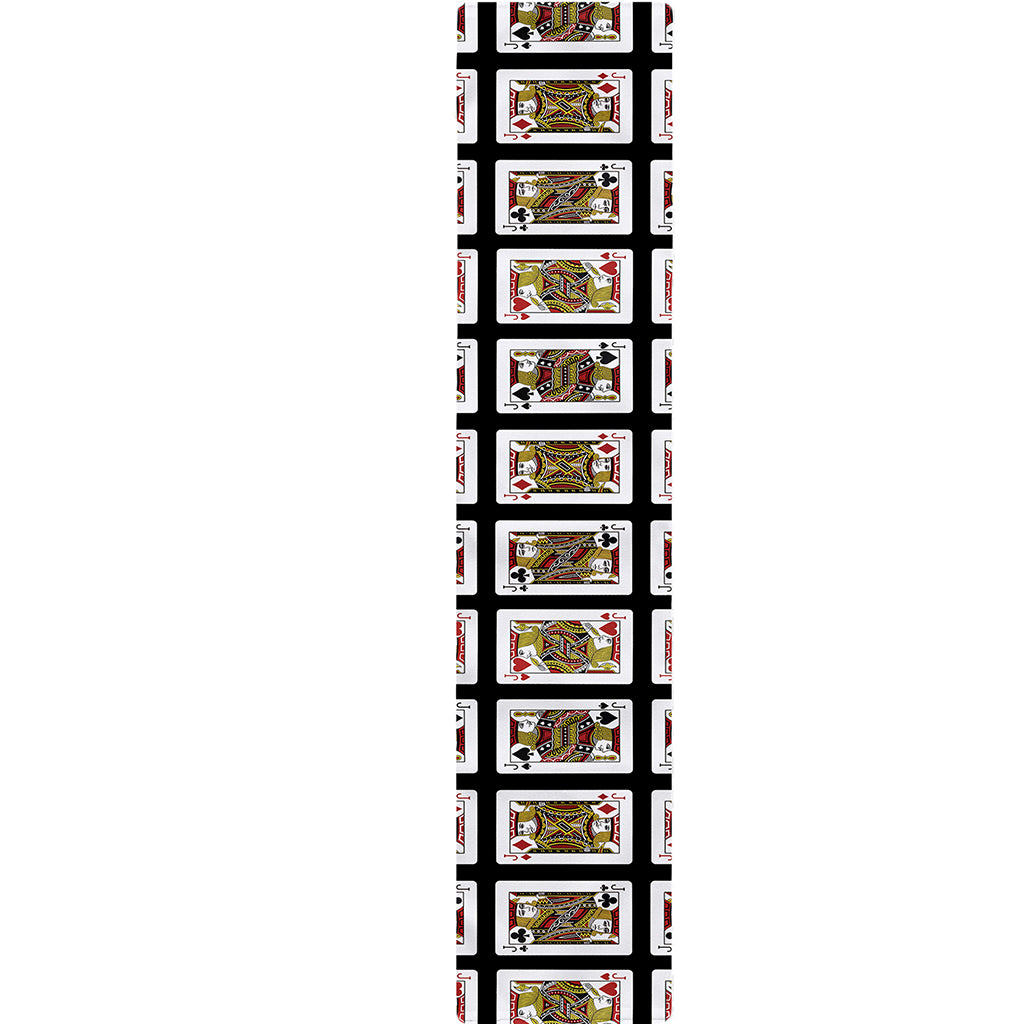 Four Jacks Playing Cards Pattern Print Table Runner