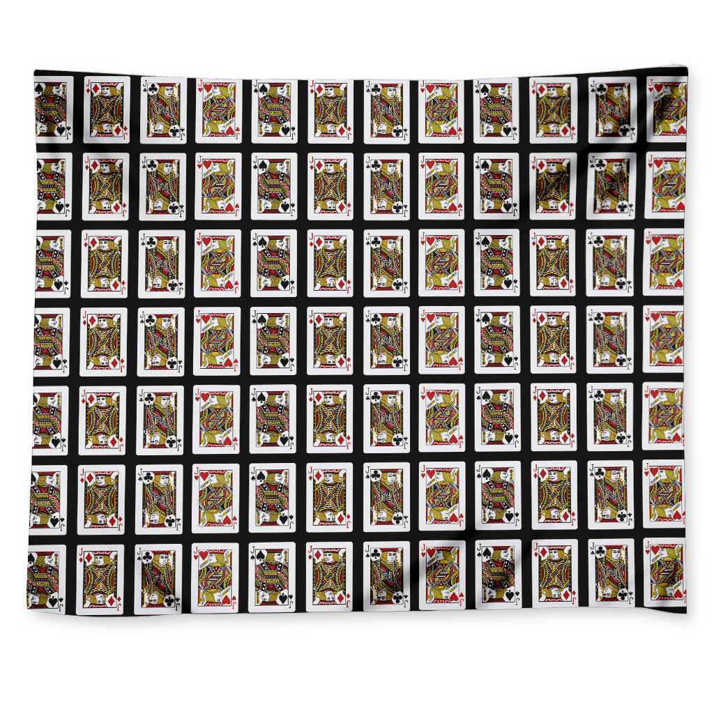 Four Jacks Playing Cards Pattern Print Tapestry