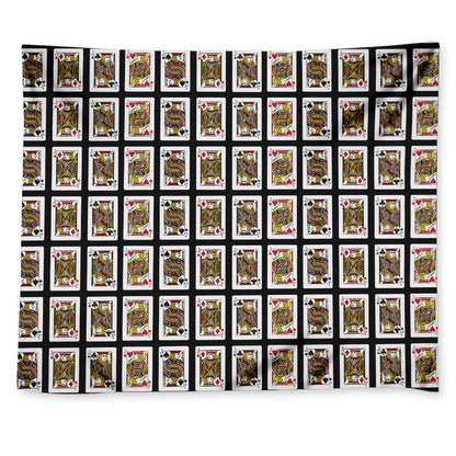 Four Jacks Playing Cards Pattern Print Tapestry