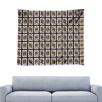 Four Jacks Playing Cards Pattern Print Tapestry