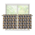 Four Jacks Playing Cards Pattern Print Tier Curtains