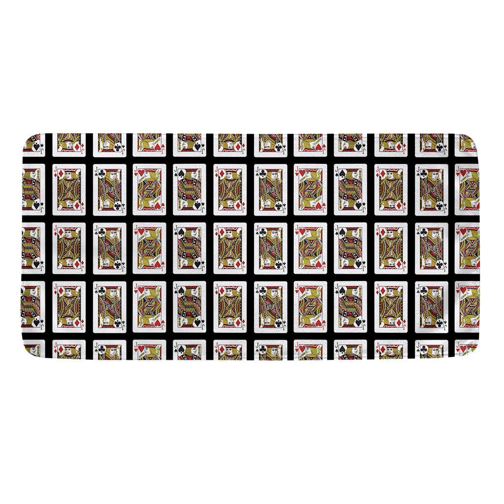 Four Jacks Playing Cards Pattern Print Towel