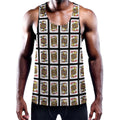 Four Jacks Playing Cards Pattern Print Men's Workout Tank Top