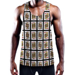 Four Jacks Playing Cards Pattern Print Training Tank Top