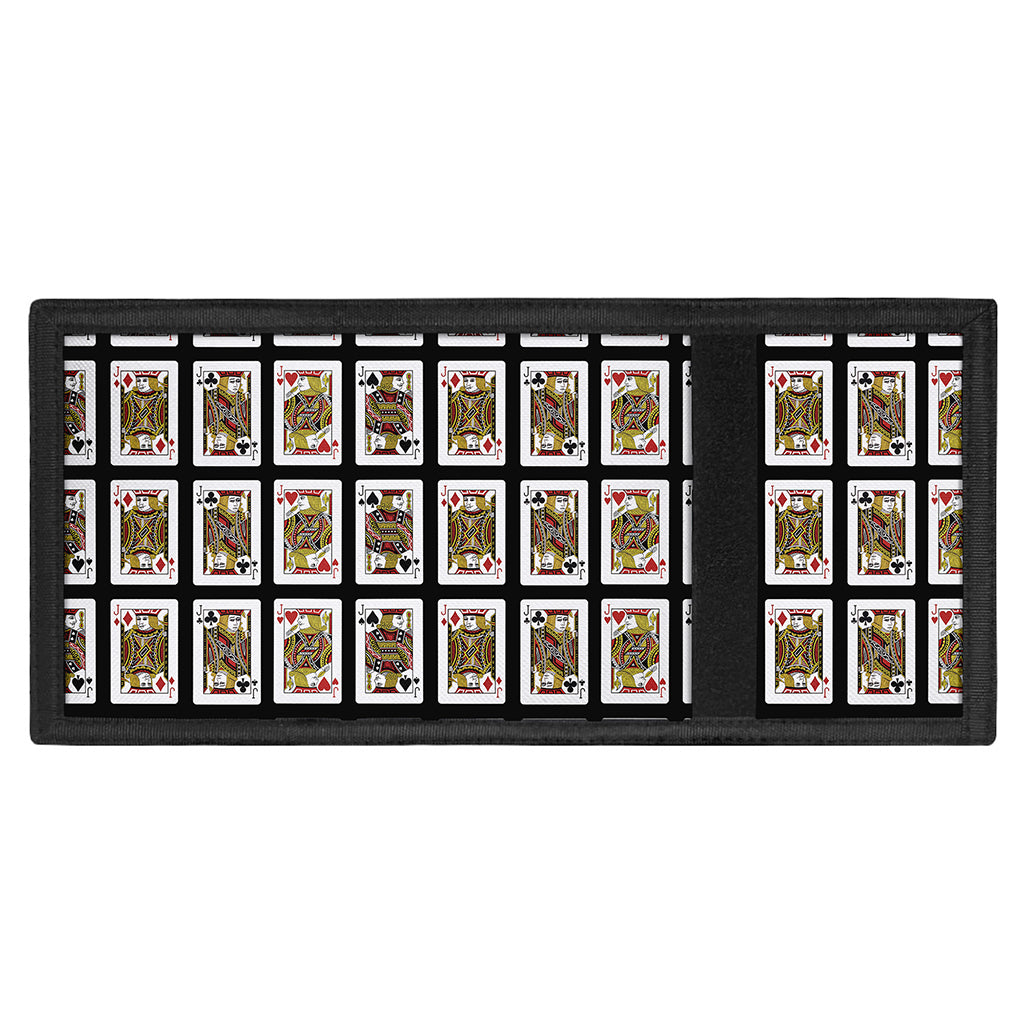 Four Jacks Playing Cards Pattern Print Trifold Wallet