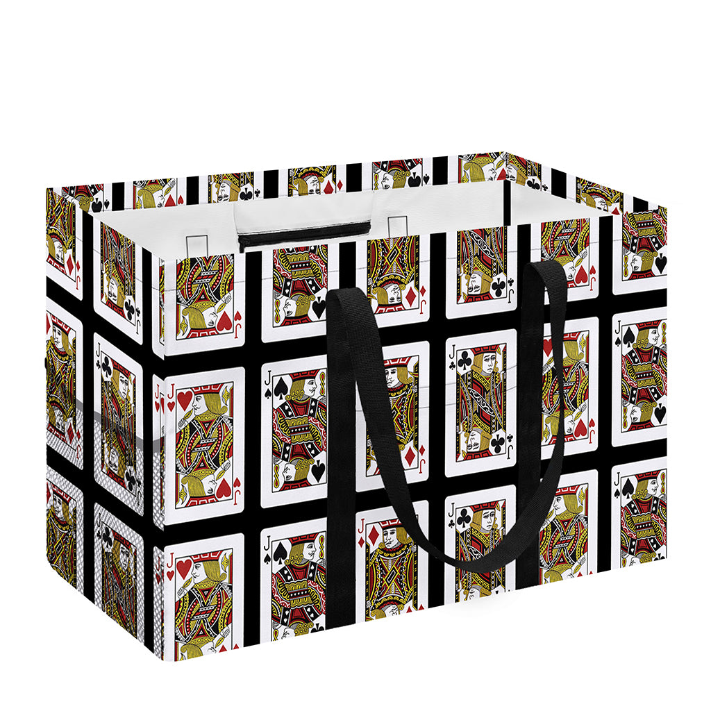 Four Jacks Playing Cards Pattern Print Utility Tote Bag