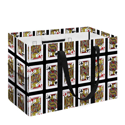 Four Jacks Playing Cards Pattern Print Utility Tote Bag