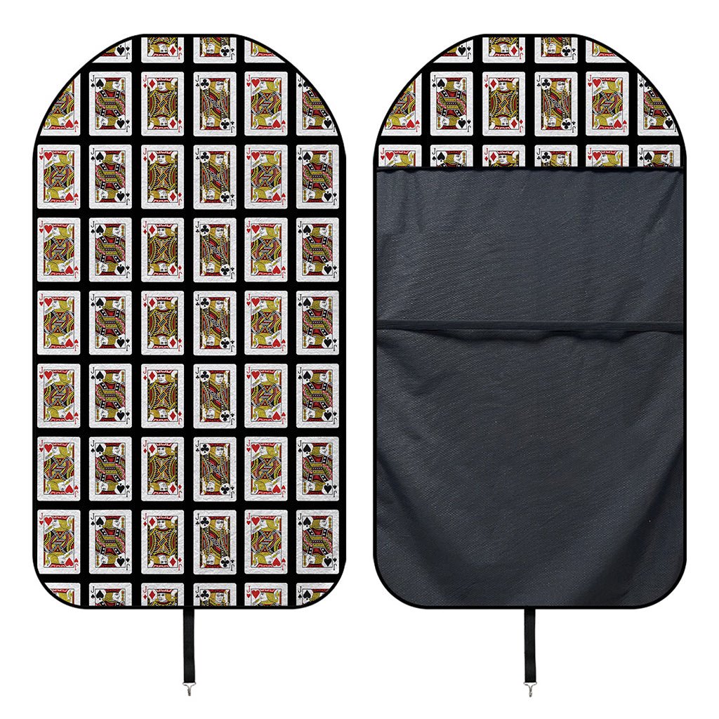 Four Jacks Playing Cards Pattern Print Waterproof Car Seat Cover