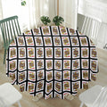 Four Jacks Playing Cards Pattern Print Waterproof Round Tablecloth