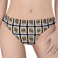 Four Jacks Playing Cards Pattern Print Women's Thong