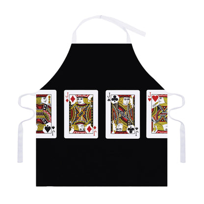Four Jacks Playing Cards Print Adjustable Apron