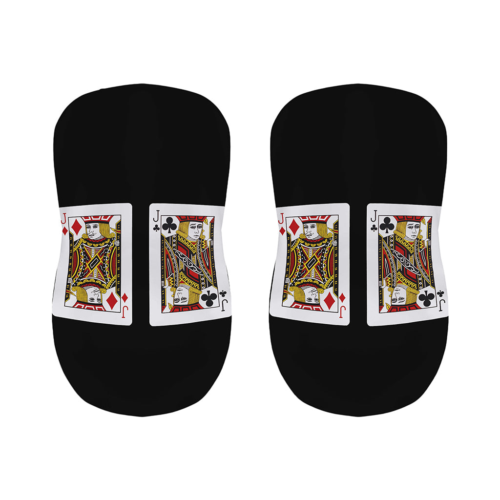 Four Jacks Playing Cards Print Bar Stool Covers
