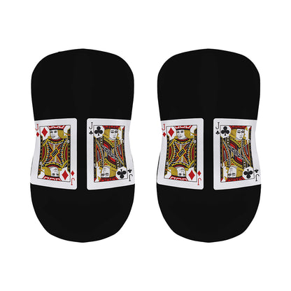 Four Jacks Playing Cards Print Bar Stool Covers
