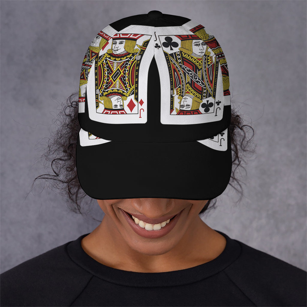 Four Jacks Playing Cards Print Baseball Cap