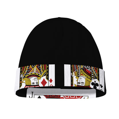 Four Jacks Playing Cards Print Beanie