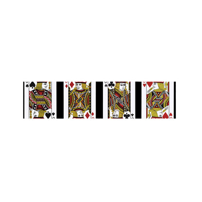 Four Jacks Playing Cards Print Bed Runner