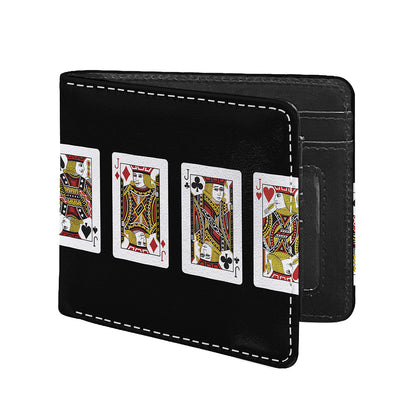 Four Jacks Playing Cards Print Bifold Wallet