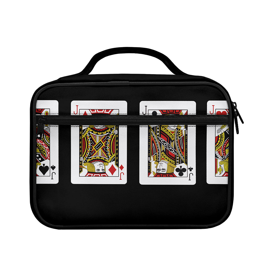 Four Jacks Playing Cards Print Briefcase Bible Bag