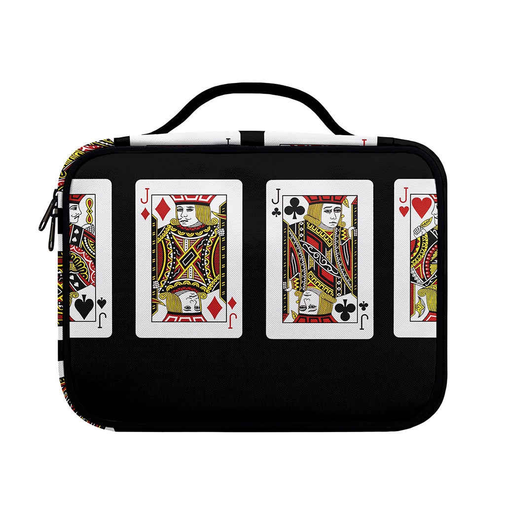 Four Jacks Playing Cards Print Briefcase Bible Bag