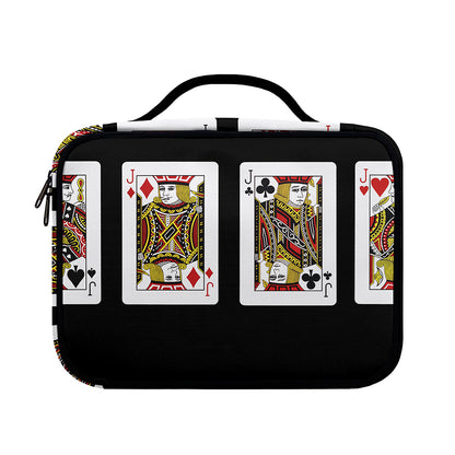 Four Jacks Playing Cards Print Briefcase Bible Bag