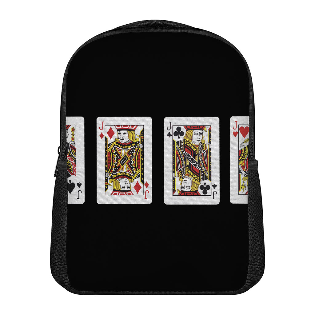 Four Jacks Playing Cards Print Casual Backpack