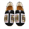Four Jacks Playing Cards Print Casual Shoes