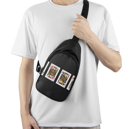 Four Jacks Playing Cards Print Chest Bag