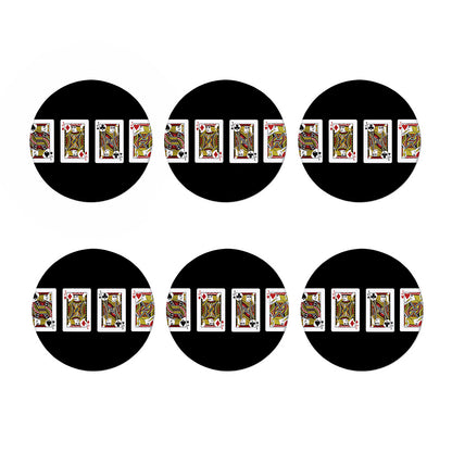 Four Jacks Playing Cards Print Coaster Set