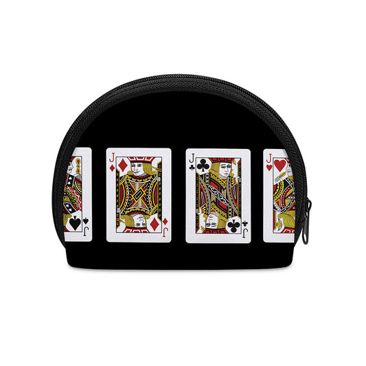 Four Jacks Playing Cards Print Coin Purse