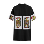 Four Jacks Playing Cards Print Cotton Hawaiian Shirt