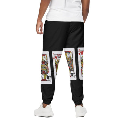 Four Jacks Playing Cards Print Cotton Pants