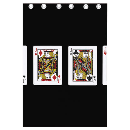 Four Jacks Playing Cards Print Curtain