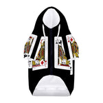 Four Jacks Playing Cards Print Dog Zip Up Hoodie