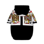 Four Jacks Playing Cards Print Dog Zip Up Hoodie