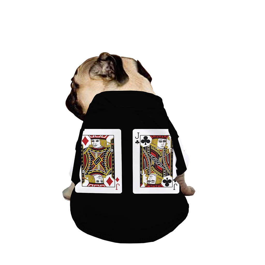 Four Jacks Playing Cards Print Dog Zip Up Jacket