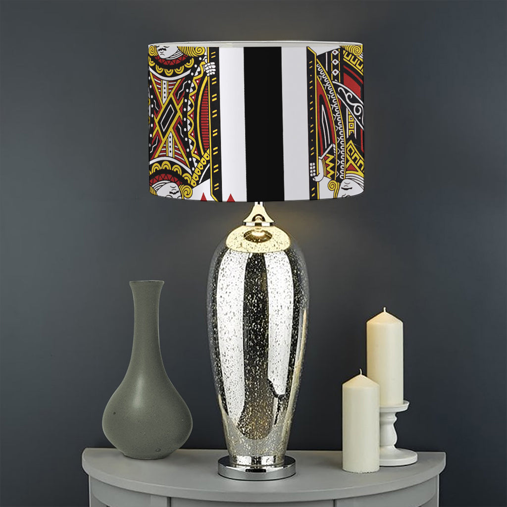 Four Jacks Playing Cards Print Drum Lamp Shade