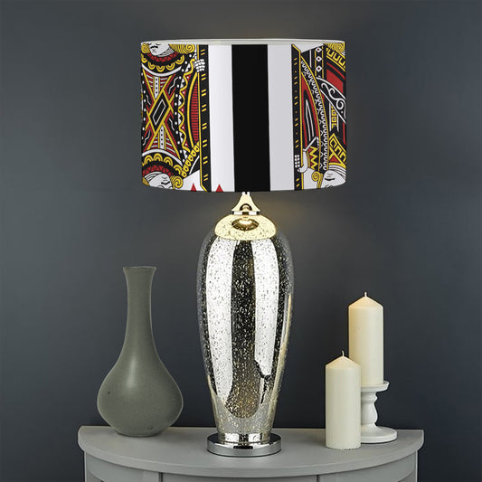 Four Jacks Playing Cards Print Drum Lamp Shade