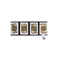 Four Jacks Playing Cards Print Extended Mouse Pad