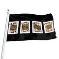 Four Jacks Playing Cards Print Flag