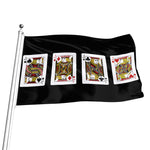 Four Jacks Playing Cards Print Flag