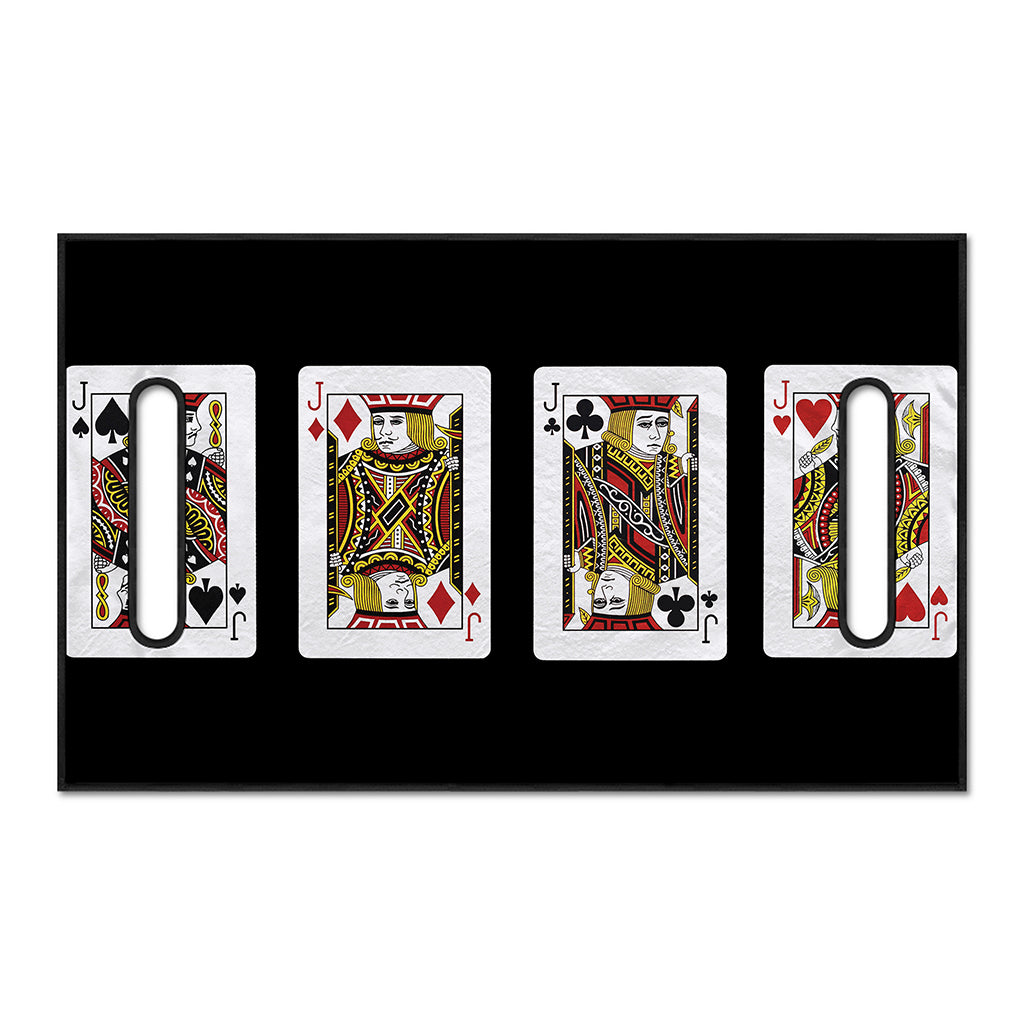 Four Jacks Playing Cards Print Golf Cart Seat Cover