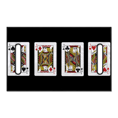 Four Jacks Playing Cards Print Golf Cart Seat Cover