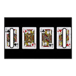 Four Jacks Playing Cards Print Golf Cart Seat Cover