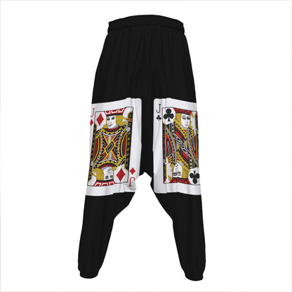 Four Jacks Playing Cards Print Hammer Pants