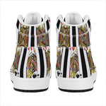 Four Jacks Playing Cards Print High Top Leather Sneakers