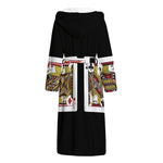 Four Jacks Playing Cards Print Hooded Bathrobe